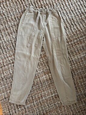 Neutral Drawstring Utility Pants